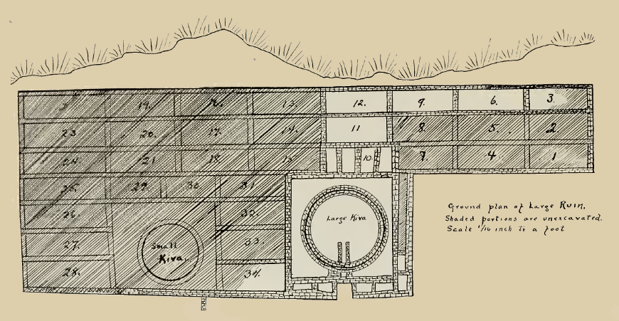 ground plan for large ruin