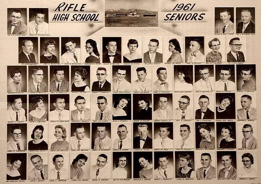 Rifle High School Graduating Class of 1961
