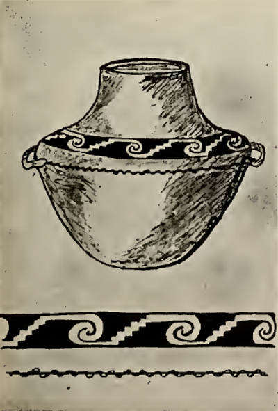 black on white jar