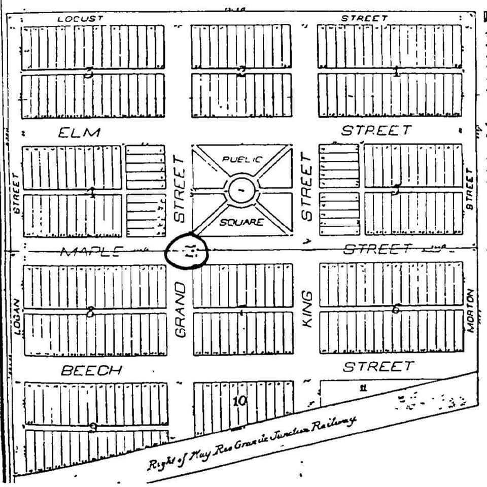 Antlers Colorado Town Map