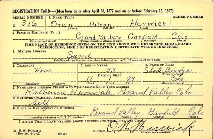 Garfield County Colorado Ancestry