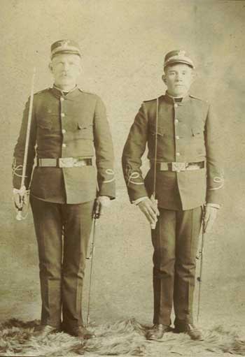 John Stibernick & Pete Bezer St Joseph Lodge uniforms.jpg