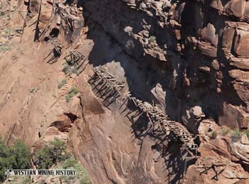 Remaining supports of the hanging flume