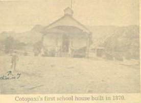 Cotopaxi School, Fremont County, CO 1870