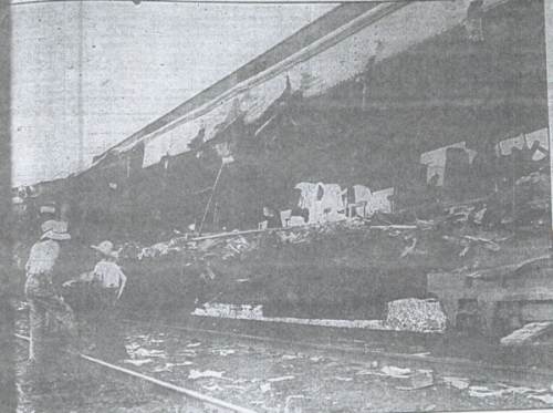 Train Wreck near Fowler, Pueblo County, CO, 6-19-1944