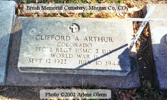 Headstone - Brush Memorial Cem