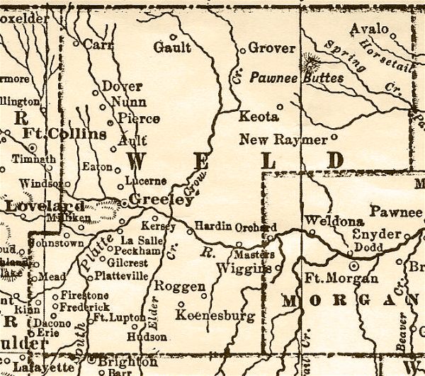 1905 Weld County Map